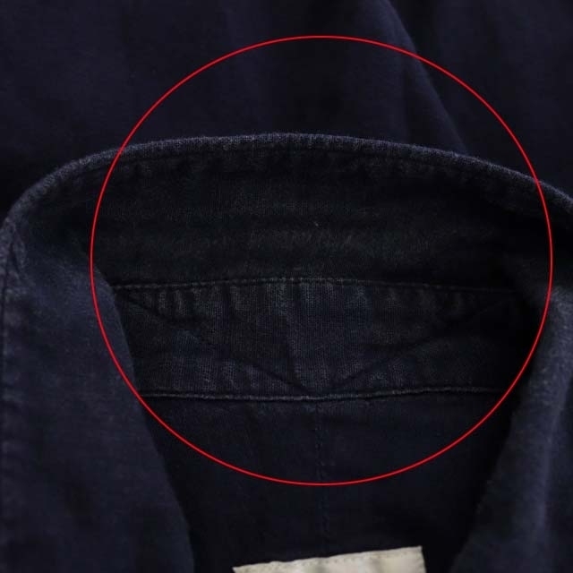 COMOLI(コモリ)のコモリ COMOLI ベタシャンコモリシャツ 長袖 コットン 1 紺 ネイビー メンズのトップス(シャツ)の商品写真