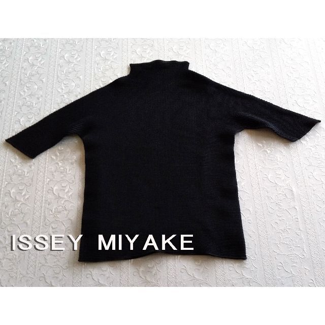 ISSEY MIYAKE　イッセイミヤケ　プリーツ　半袖　ブラック☆未着用☆