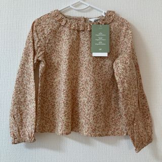 エイチアンドエム(H&M)の【未使用タグ付き】H&M 女児シャツ　花柄　110(ブラウス)