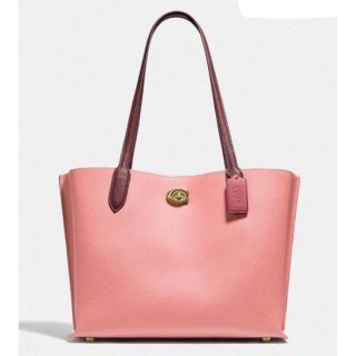 コーチ(COACH)の【COACH】ウィロウ トート カラーブロック キャンディー ピンク マルチ(トートバッグ)