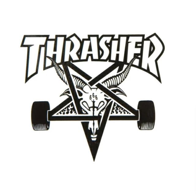 ステッカー/THRASHER/CONTRAPTION/492/WH インテリア/住まい/日用品の文房具(シール)の商品写真