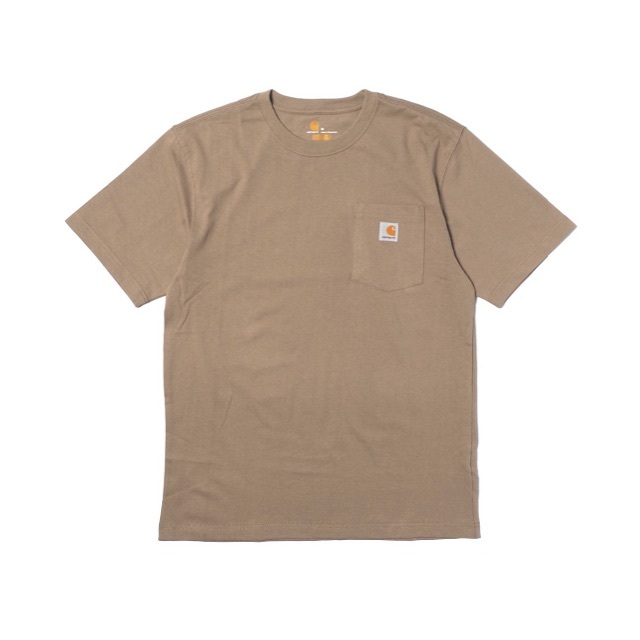 carhartt(カーハート)のカーハート K87 ポケット Tシャツ ベージュ　S　新品　Carhartt メンズのトップス(Tシャツ/カットソー(半袖/袖なし))の商品写真