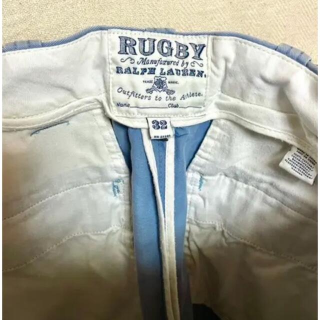 Ralph Lauren(ラルフローレン)のRUGBY RALPH LAUREN ダメージ加工ハーフパンツ メンズのパンツ(ショートパンツ)の商品写真