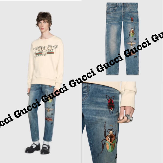 Gucci(グッチ)の2018.オンライン限定■GUCCI/グッチ デニム/Gパン パンツダメージ加工 メンズのパンツ(デニム/ジーンズ)の商品写真