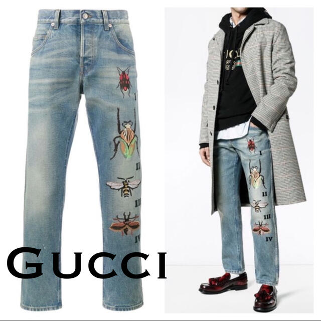 Gucci(グッチ)の2018.オンライン限定■GUCCI/グッチ デニム/Gパン パンツダメージ加工 メンズのパンツ(デニム/ジーンズ)の商品写真