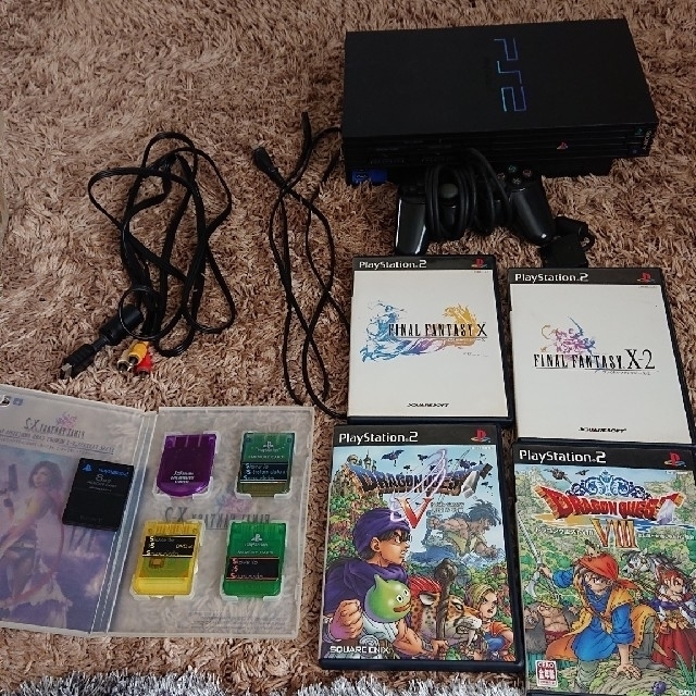 PS2本体&ソフト4枚&メモリーカード