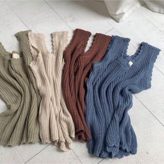 フーズフーチコ(who's who Chico)のneam サマーニットタンク　summer knit tank (タンクトップ)