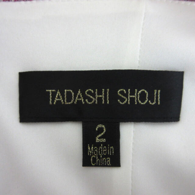 TADASHI SHOJI(タダシショウジ)のタダシショージ ワンピース フレンチスリーブ ひざ丈 タイト レース 花柄 2 レディースのワンピース(ひざ丈ワンピース)の商品写真