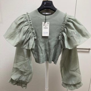 ザラ(ZARA)の最終値下げ　ZARA フリルブラウス(シャツ/ブラウス(長袖/七分))