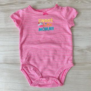 カーターズ(carter's)のCarter’s ロンパース　6months ピンク　ボディスーツ　半袖ボディ(ロンパース)