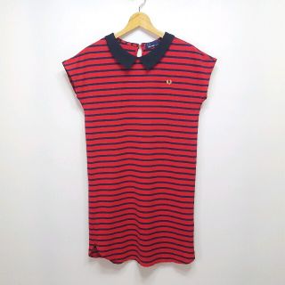 フレッドペリー(FRED PERRY)の★日本製 FRED PERRY ボーダー フレンチスリーブ ワンピース(ひざ丈ワンピース)