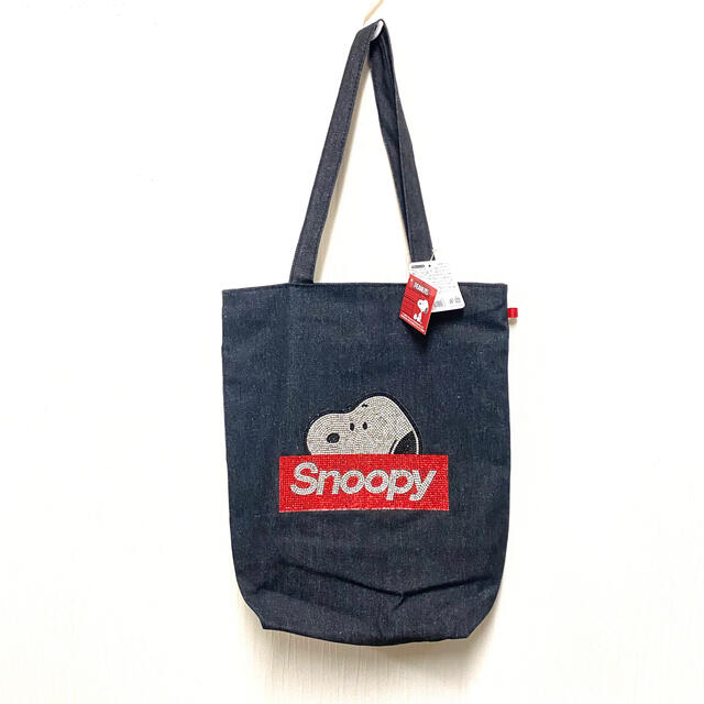 SNOOPY(スヌーピー)のスヌーピー／未使用 トートバッグ ラインストーン 新品 レディースのバッグ(トートバッグ)の商品写真