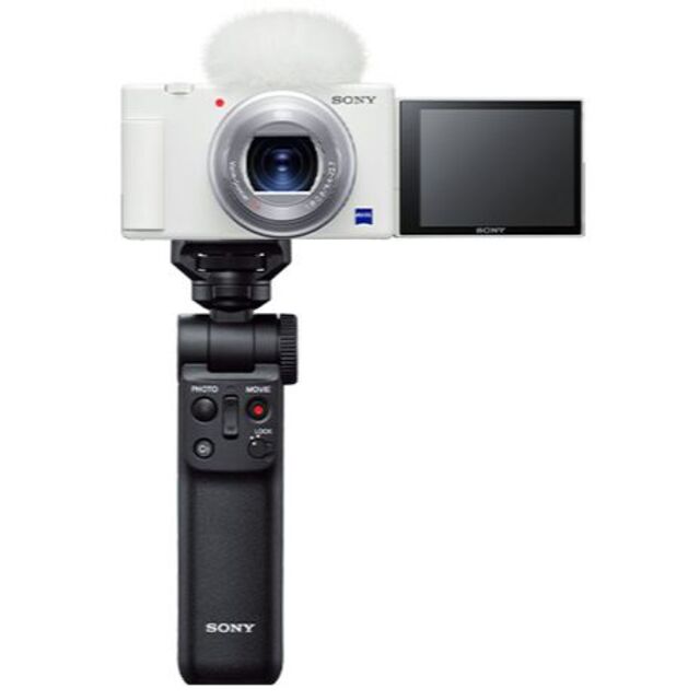 SONY(ソニー)の新品☆SONY VLOGCAM ZV-1G シューティンググリップキット (W) スマホ/家電/カメラのカメラ(コンパクトデジタルカメラ)の商品写真