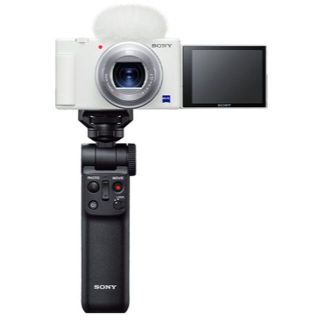 ソニー(SONY)の新品☆SONY VLOGCAM ZV-1G シューティンググリップキット (W)(コンパクトデジタルカメラ)