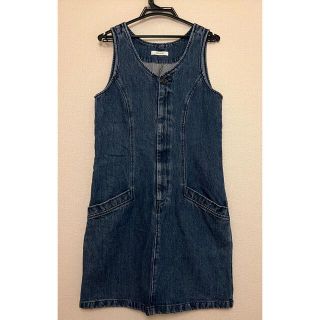 マウジー(moussy)のmoussy デニムワンピース　ジャンスカ(ひざ丈ワンピース)