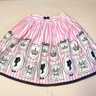 シャーリーテンプル(Shirley Temple)のシャーリーテンプル  アリスフレームプリントスカート  120(スカート)
