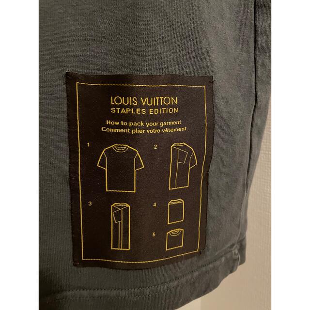 ルイヴィトン Tシャツ インサイドアウト ステープル グレー ユーズド
