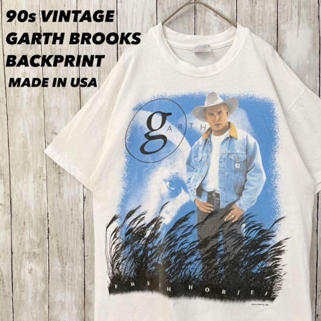 Hanes - ロックミュージックバンドTシャツ90sGARTH BROOKSプリントT ...