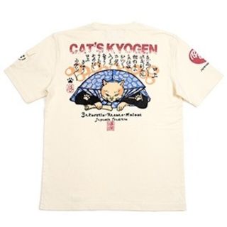 テッドマン(TEDMAN)の爆裂爛漫娘/猫の狂言/Tシャツ/ホワイト/RMT-321/テッドマン(Tシャツ/カットソー(半袖/袖なし))