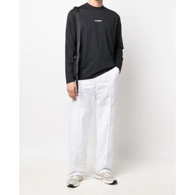 新品 2022SS Jil Sander + ロゴ ジャージ ロンTシャツ M 贈り物 www