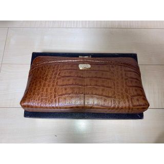 クロコチェーンバッグ　中古品(ハンドバッグ)