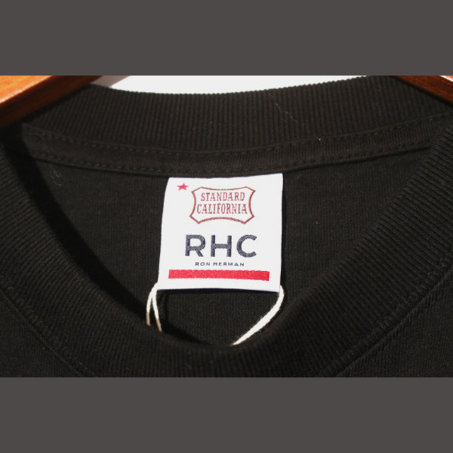 Ron Herman(ロンハーマン)の未使用品 RHC × スタンダードカリフォルニア  ロゴ Tシャツ L 黒 メンズのトップス(Tシャツ/カットソー(半袖/袖なし))の商品写真
