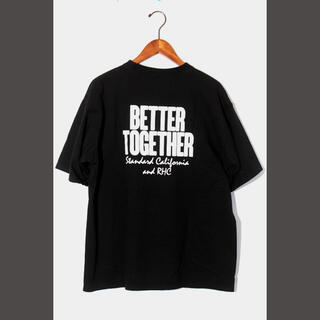 ロンハーマン(Ron Herman)の未使用品 RHC × スタンダードカリフォルニア  ロゴ Tシャツ L 黒(Tシャツ/カットソー(半袖/袖なし))