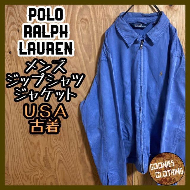 POLO RALPH LAUREN - ラルフローレン ジップ シャツ USA古着 90s ロゴ ...