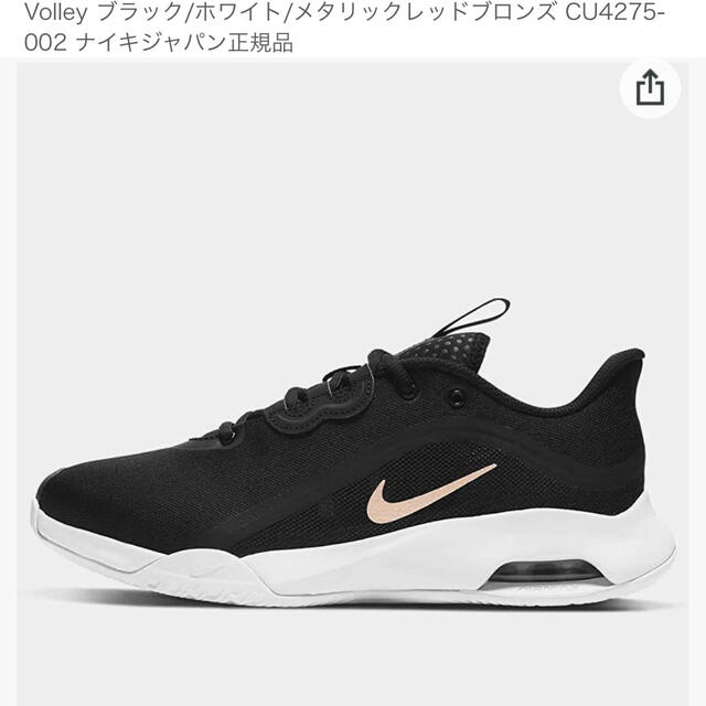 NIKE(ナイキ)のナイキ　レディース  テニス　シューズ　ナイキ コートエア マックス ボレー スポーツ/アウトドアのテニス(シューズ)の商品写真