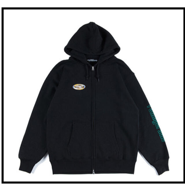 ROLLING CRADLE(ローリングクレイドル)のROLLING CRADLE SMILE HOODIE / BLACK メンズのトップス(パーカー)の商品写真