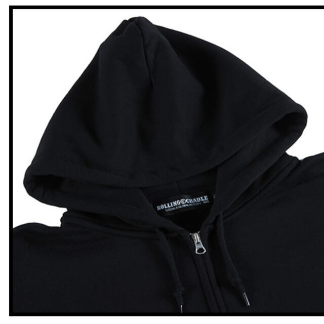 ROLLING CRADLE(ローリングクレイドル)のROLLING CRADLE SMILE HOODIE / BLACK メンズのトップス(パーカー)の商品写真