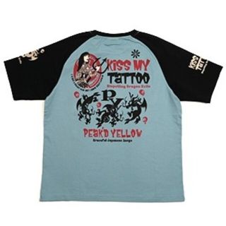 ピークドイエロー(PEAK'D YELLOW)のピークドイエロー/Tシャツ/ブルーグリーン/PYT-230/カミナリモータース(Tシャツ/カットソー(半袖/袖なし))