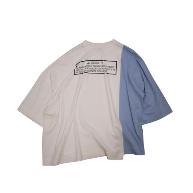 Jieda(ジエダ)のJieDa ASYMMETRY S/S WHITE/BLUE メンズのトップス(Tシャツ/カットソー(半袖/袖なし))の商品写真