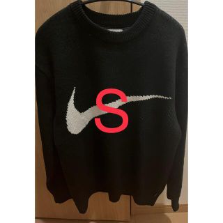 シュプリーム(Supreme)のSUPREM19SS Swoosh Sweater ニット セーター　黒　S(ニット/セーター)