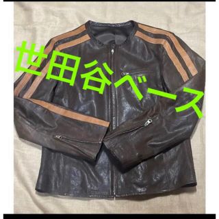 世田谷ベース レザートラックジャンパー Mサイズ ジャケット レザージャケット(ライダースジャケット)