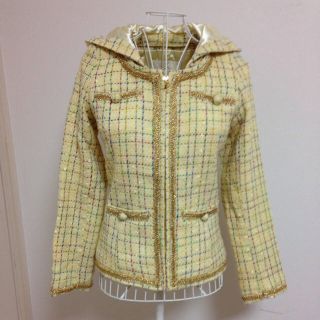 ティティアンドコー(titty&co)のtittyツイードジャケット(ブルゾン)