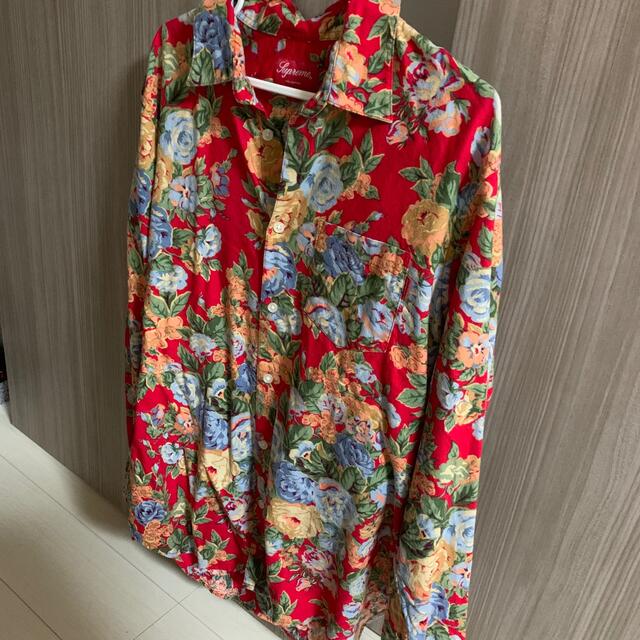 確実正規品　supreme flower shirt シュプリーム　シャツ