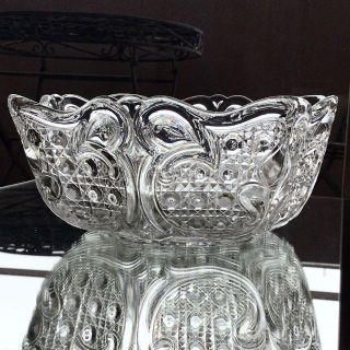 バカラ(Baccarat)の極々希少☆美アンティーク バカラ ディアマン・ピエーリー 大型 サラダボウル(食器)