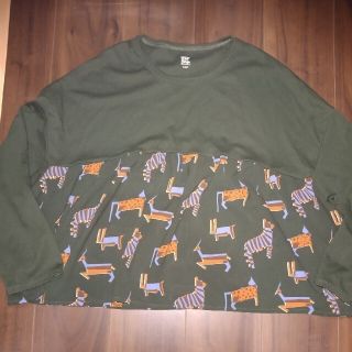 グラニフ(Design Tshirts Store graniph)の専用　グラニフ　動物柄　チュニック(カットソー(長袖/七分))