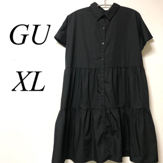 ジーユー(GU)のGU ミニシャツワンピースXLサイズ(シャツ/ブラウス(長袖/七分))