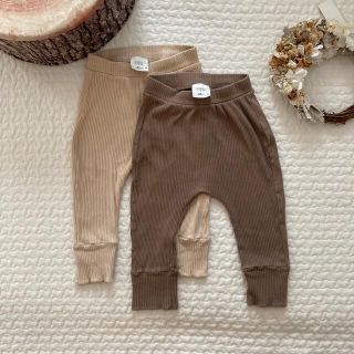 ザラキッズ(ZARA KIDS)の【まとめ売り】ZARA サルエルパンツ　ニュアンスカラー　6-9 74cm(パンツ)