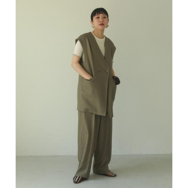 todayful セットアップ Wool Twill Vest Trousers