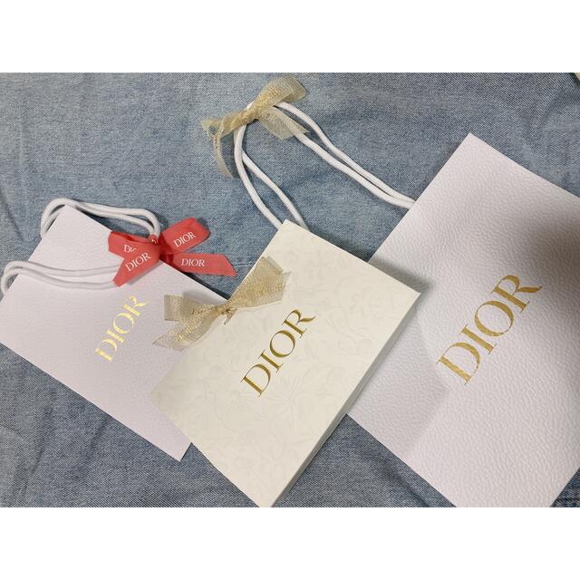 Christian Dior(クリスチャンディオール)のDiorショップ袋2枚 プレゼントバッグ1枚 レディースのバッグ(ショップ袋)の商品写真