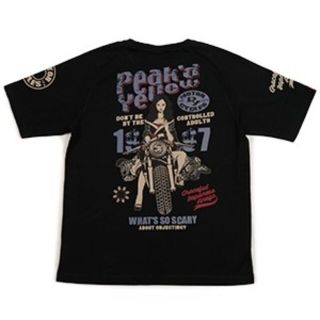 ピークドイエロー(PEAK'D YELLOW)のピークドイエロー/Tシャツ/ブラック/PYT-231/カミナリモータース(Tシャツ/カットソー(半袖/袖なし))