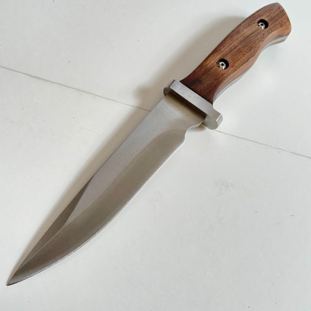 フルタング ナイフ 木製グリップ ブラウン シース 付き  アウトドア 3