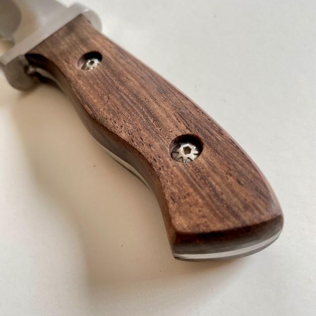フルタング ナイフ 木製グリップ ブラウン シース 付き  アウトドア 5