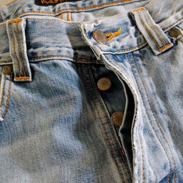 nudie jeansヌーディージーンズ　ダメージジーンズ　w30