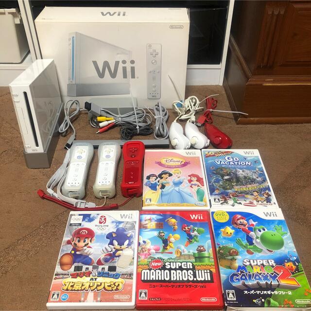 Wii - Nintendo Wii RVL-S-WD 任天堂 Wii 本体 ソフト セットの通販 by 