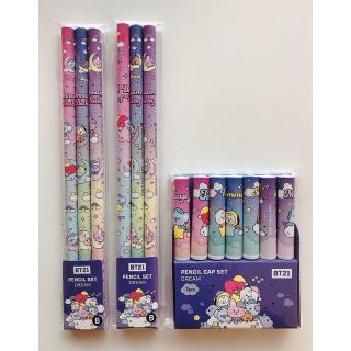 防弾少年団(BTS) - BT21 ベビー 鉛筆 & 鉛筆キャップセット DREAM ➄の