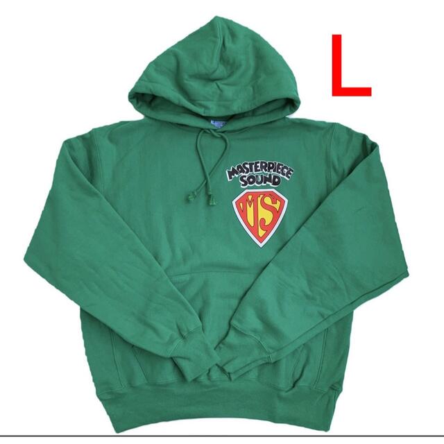 MASTERPICESOUND" LOGO HOODIE KELLY GREEN